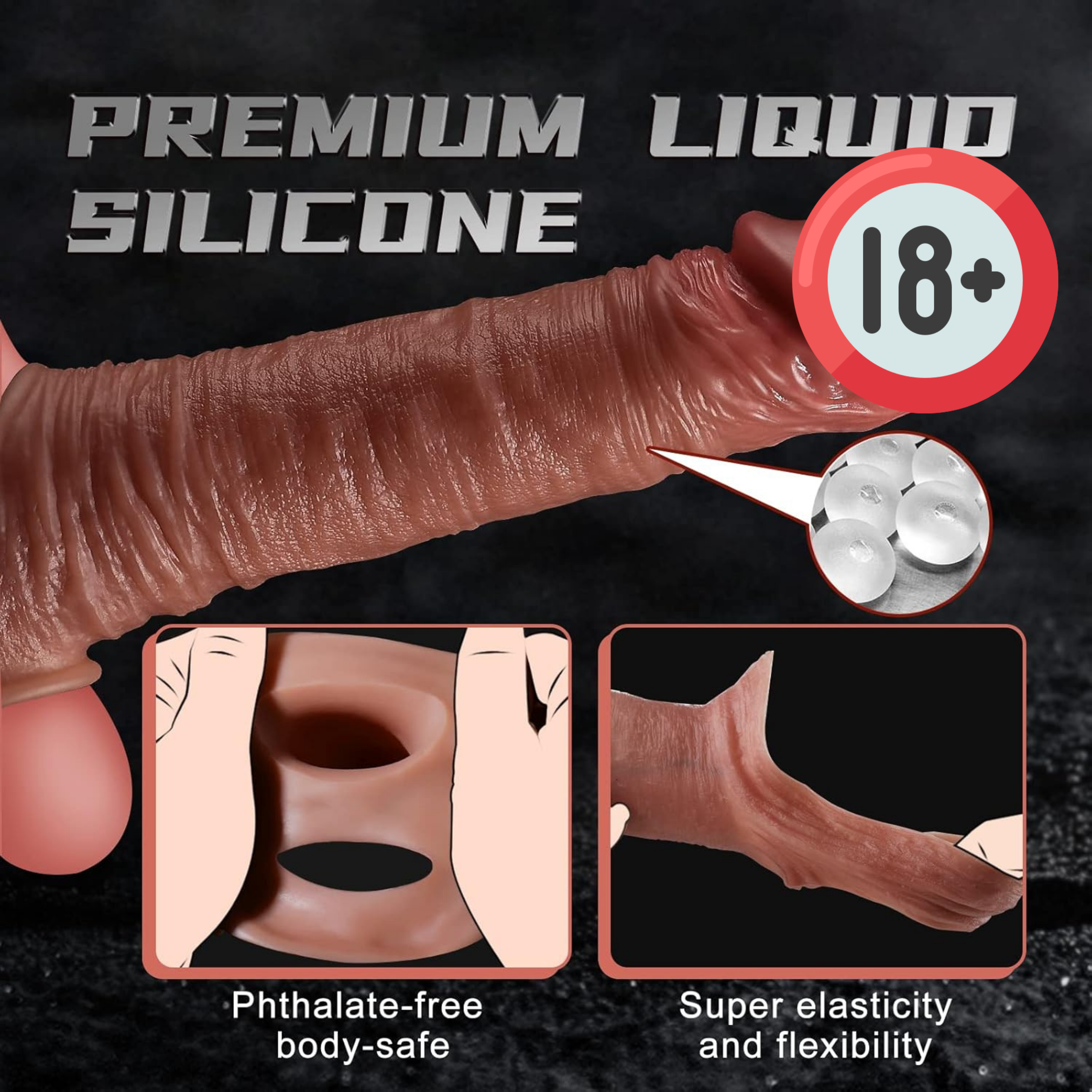 Big Extra Size Dragon 8 inch imported Con*om for Man