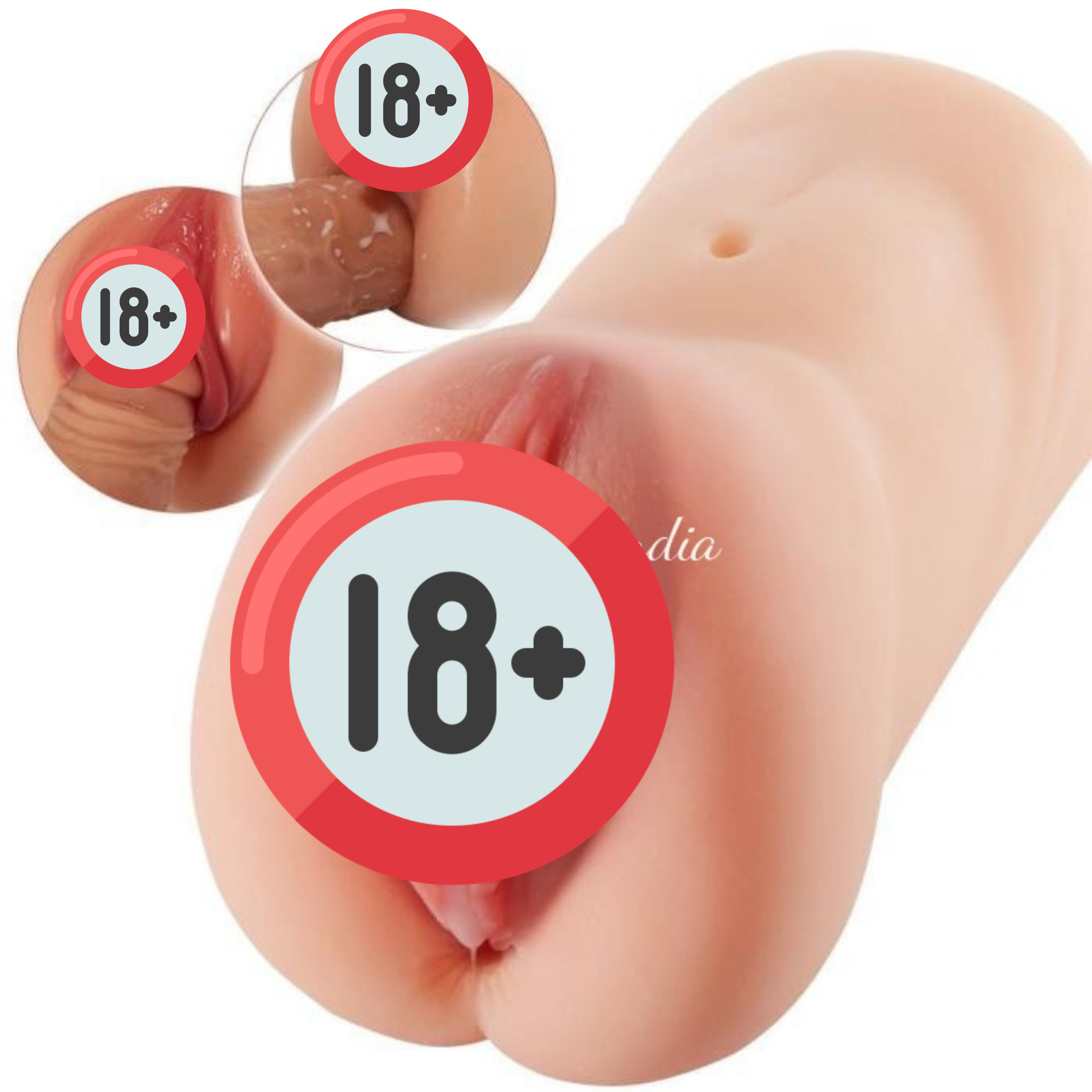 7.1 Inch Tight Va*ina Anal Dual-Channel Pocket Pus*y